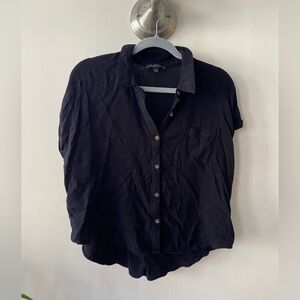 Moa Moa Classic Black Short Sleeve Shirt Size Large